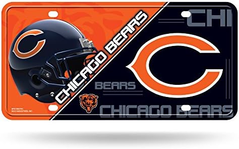 Rico Industries NFL Chicago Bears Unisex Chicago Bears Relezers Flate Metalchicago Bears Metal Metal, Team Color, една големина
