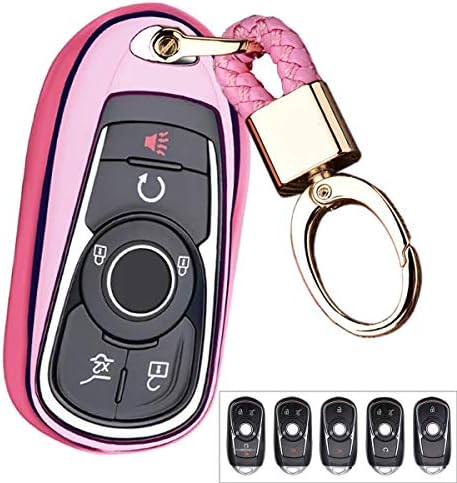 Royalfox Luxury Girly 2 3 4 5 копчиња TPU Smart Cellless без далечински клуч за далечински клуч за куќиште за Buick Verano Regal Lacross