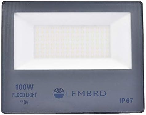 Yuyvhh LED безбедносно светло Сензор за движење на отворено ламба ладно бело 100w 6500k 4000lm IP67 водоотпорни светла за поплави за задниот