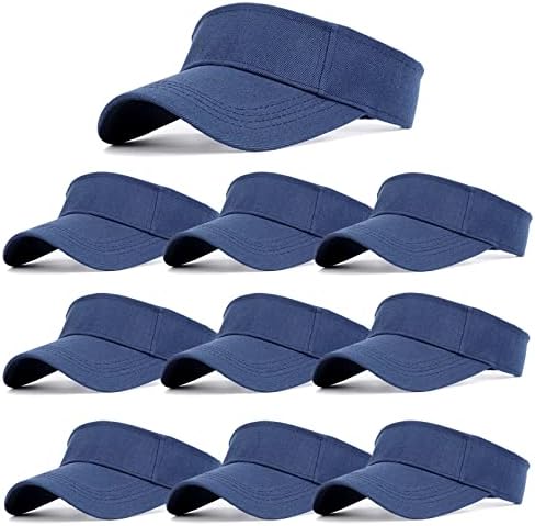 10 пакувања мажи жени жени, прилагодливи УВ -заштита на УВ, празно Сонцето стакло капачиња за капачиња за базен за голф тенис спортски