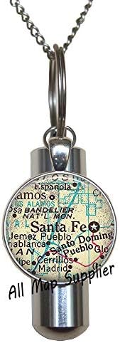Massionердан за модна кремација, ѓердан од Санта Фе, Урн, мапа накит, ланец на клучеви Санте Фе, ѓердан за кремирање на Санта