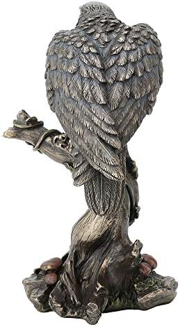 Веронез дизајн 10 -инчен перегрин сокол антички бронзен финиш животински диви животни птици јастреб и орел скулптура колекционерска