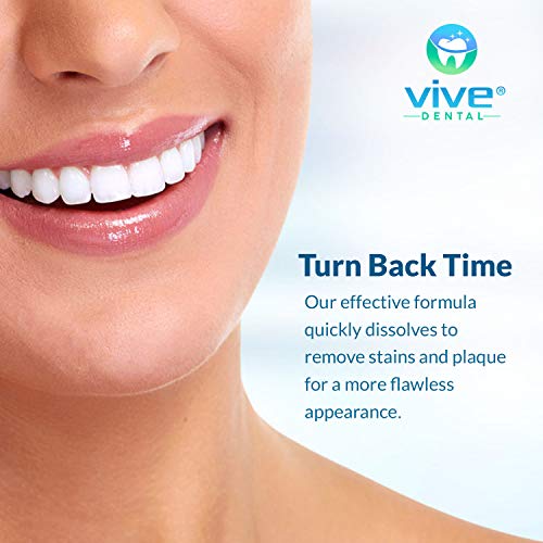 Vive Stental Retainer & Puture Tabs - Чистачи таблети - за уста, ноќна стража, отстранливи делумни или целосни лажни заби - преку ноќ, антибактериско чистење - чистење ги отстранува д