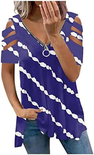 Women'sенски патент v вратот ладно рамо врвови на блузи лента за отсекување чипка чипка со долги ракави кошули Туника врв