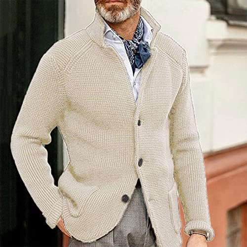 Јакни за мажи есен и зимска машка мода лабава кардиган топол лаптоп јакни џемпери јакни за мажи за мажи