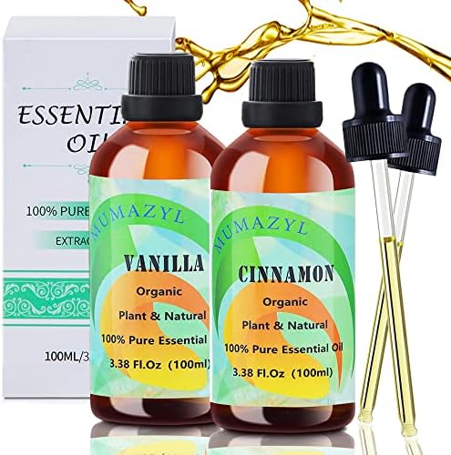 Есенцијално масло од ванила цимет 100 ml, сет на есенцијално масло од кокос ванила, есенцијално масло за дифузер за домашна канцеларија спална