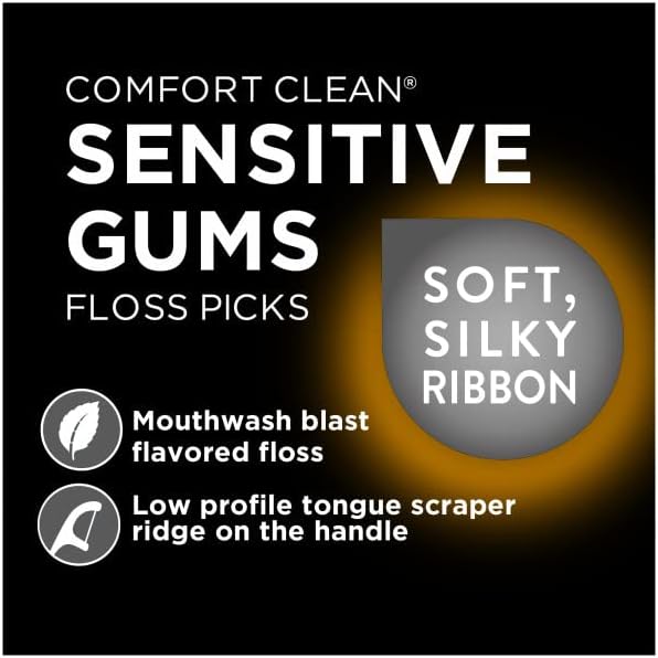 Затек за удобност чиста чиста ков за чувствителни заби, мека и свиленкаста лента, по 90 брои секоја од нив