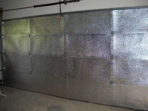 Насатек сребрена рефлексивна поли поли -гаража врата ролна изолација 24in x 10ft