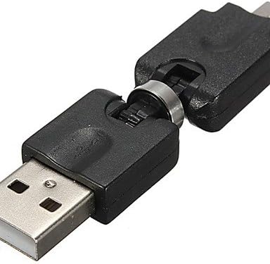 360 продолжување на ротацијата USB 2.0 Машко во микро USB конвертор на адаптер за машки