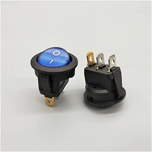 Shubiao Rocker Switch 1pcs 20mm KCd1 Led Прекинувач Од Типот На Брод 20a 12v Прекинувач За Напојување На Светилки лифт Копче За автомобил вклучување/Исклучување