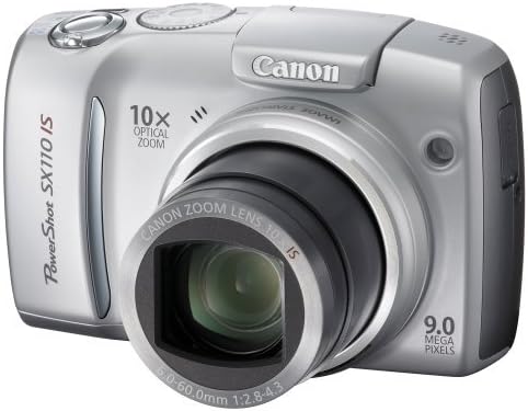 Canon PowerShot SX110IS 9MP дигитална камера со стабилизиран зум на 10x оптичка слика