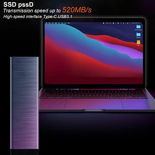 Acogedor Надворешен SSD Пренослив Надворешен Погон Со Цврста Состојба Мини Надворешен Пренослив SSD Со Тип-C До Адаптер Gen2