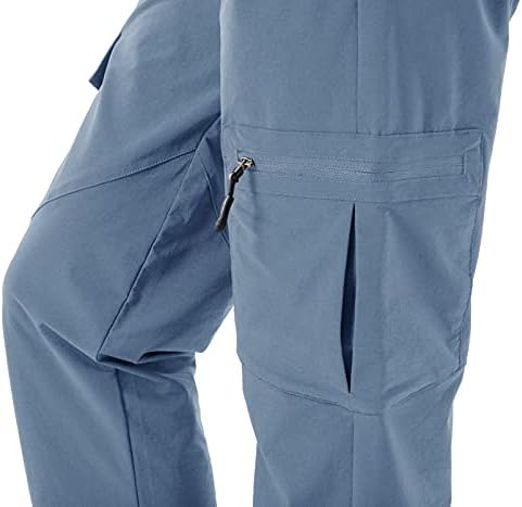 Rdrukoенски женски пешачки панталони отпорни на вода Брз сув UPF 50+ Патнички кампување Панталони панталони патенти џебови