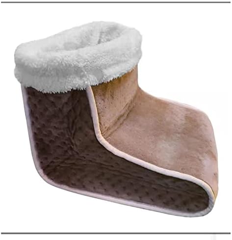 Подлога за греење Електрично загреано загревање на стапалото Потопло меки чизми за стапала, отстранливи и миење зимски подароци за жени