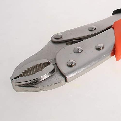 Utoolmart криви за заклучување на вилицата 45 челична пластична рачка 10-инчи прилагодлива тркалезна уста клешти 1 парчиња