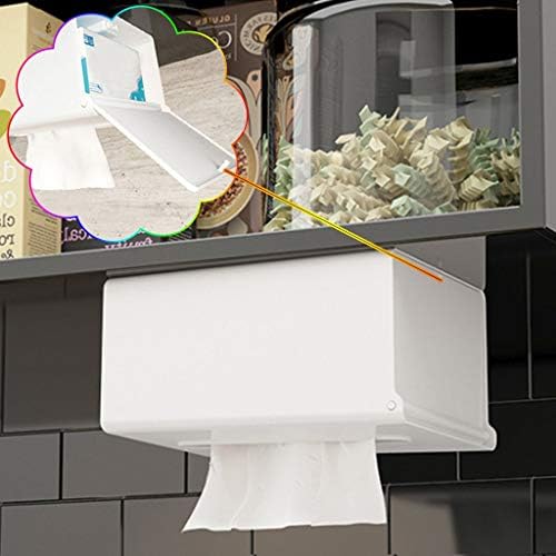 Кујнска кутија кутија за хартија, монтиран за хартија, кујна кујна за складирање на хартија, пластична салфетка, распоред на тоалети
