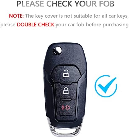 Копче за клучеви за клучеви за Ford, мек TPU Car Key Close Case Case for Ford F150 F250 F350 F350 Explorer F350 F450 Ranger EcoSport Bronco,