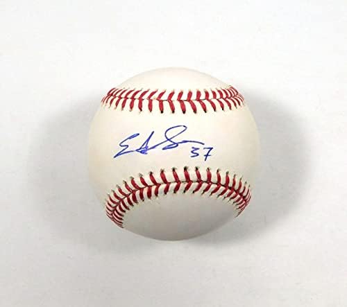Едгар Сантана потпиша суровини Омлб Бејзбол МЛБ Автоматски - автограмирани бејзбол