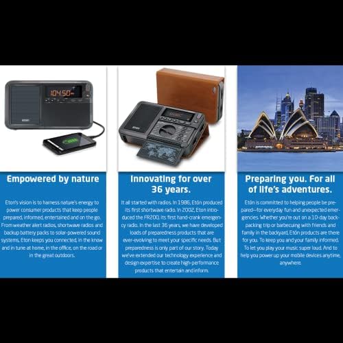 Eton - Elite Traveler AM/FM/LW/Shortwave Radio со RDS & Custom Carry Cover Cover, 500 меморија на станици, тајмер за спиење, локално/светско