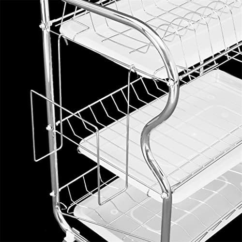 Wykdd не'рѓосувачки челик 3-слој кујнски сад за мозоци за миење садови за миење садови за миење садови за заштеда на домаќинства