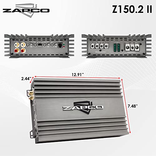 Zapco Z - 150.2 II 2 Канал Звук Q Класа AB Засилувач - Целосен Опсег Мостот Конкуренција Засилувач-Одлично За Автомобил Звучници &засилувач; Сабвуфери-Подобрување