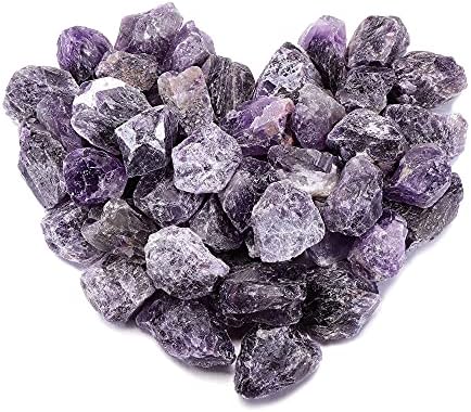 Манифо 1 lb најголемиот дел од аметист кристали груби суровини скапоцени камења Реики лековити кристал метеорит суров кварц камен за колекција