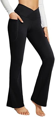 Етики Јога лабави панталони со џебови за жени жени хеланки со високи половини затегнати подигање јога тренинг каузален трендовски