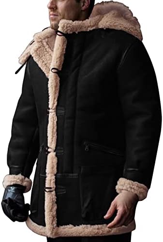 Палто за есенски палто на Adssdq, долги ракави за време на модата, машка машка велосипедист, вклопуваат удобни поштенски јакна цврсти густи