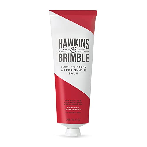 Hawkins & Brimble по мелењето на мелем за мажи, 125 ml / 4,2 fl oz. - Пост за бричење какао, бадем и маслиново масло навлажнувачка заштита