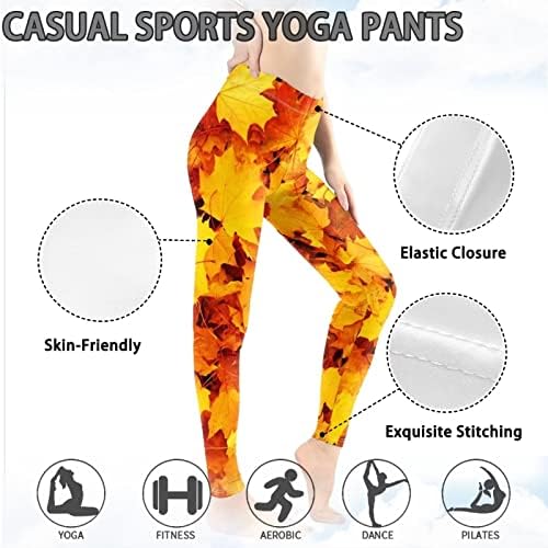 Glomadeенски женски јога панталони со целосна должина тренинг со нозе со висока спортска спортска теретана со високи половини,