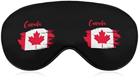 Канада знаме мека маска за очи Ефективно засенчување маска за засенчување удобност слепило со еластична лента за прилагодување