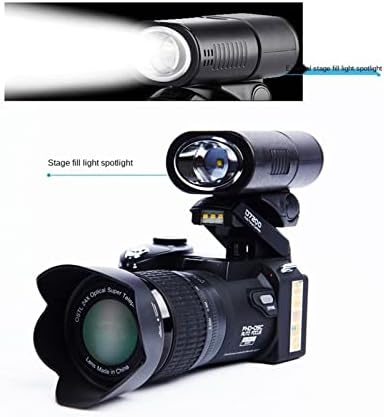 Royams D7200 Auto Focus Full HD Digital Camera Professional Camera 3 Леќи за преклопување на надворешниот блиц
