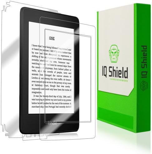 IQ Shield Full Body Skin компатибилен со Kindle Paperwhite + Теченнскин, чист екран заштитник HD и анти-меур филм