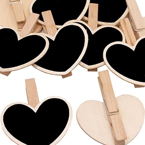 Ｋｌｋｃｍｓ 4x 10 парчиња/Поставете знаци на свадбена табла со дрвени креда од табла за креда