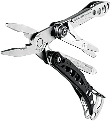 Leatherman, Стил Ps Приврзок За Клучеви Мултиалат Со Пролет-Акција Ножици И Чешлање Алатки, Изградени Во САД, Црна