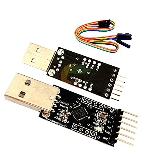 2PCS CP2102 USB 2.0 до TTL UART модул за Arduino 6Pin Serial Converter STC Заменете ги каблите за DuPont модул FT232