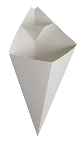 Американски металкрафт SQFBCN10 Белиот квадратен картон со картонски конуси, 5,5 Зашилен отвор, 10-унца, 100 по пакување