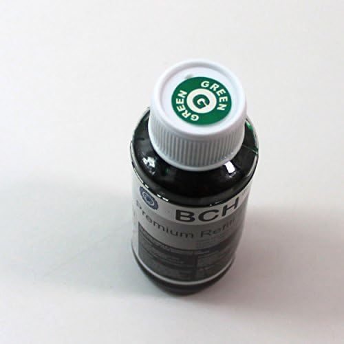 BCH Premium зелена боја мастило за печатач Канон-Компатибилен за CLI-8G CLI-8 Касети со мастило Pro9000-100ml Шише за малопродажба