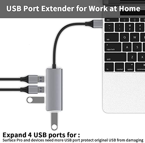 INCHOR USB Центар, 3 ПОРТ USB 2.0 АДАПТЕР USB Сплитер и 1 USB 3.0 Порта, БРЗ ПРЕНОС НА Податоци USB Екстендер ЗА Лаптоп