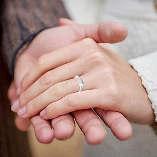 2023 година Нова микро-сет девојка додатоци за циркон Испрати прстен подароци едноставен отворен накит прстен до прстени женски прстен големина