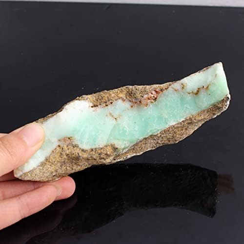 Laaalid xn216 1pc Природни зелени опалски камења паднати кристален кварц груб минерален примерок рок -камен заздравување дома