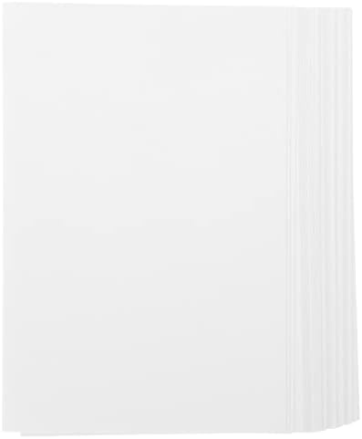 GADPIPARTY 50 листови бела картонска хартија празни картички за хартија со тешка тежина за печатач за белешки постери постери за уметност и