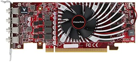 Graphics картичка VisionTek Radeon RX 550 4GB GDDR5 4M 4K, 4 Mini DisplayPort, 7,1 опкружувачки звук, PCI Express, GPU со низок