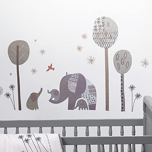 Оригинали на спиењето на слонови loveубов сиви слонови/дрвја/starsвезди wallидни решенија/налепници
