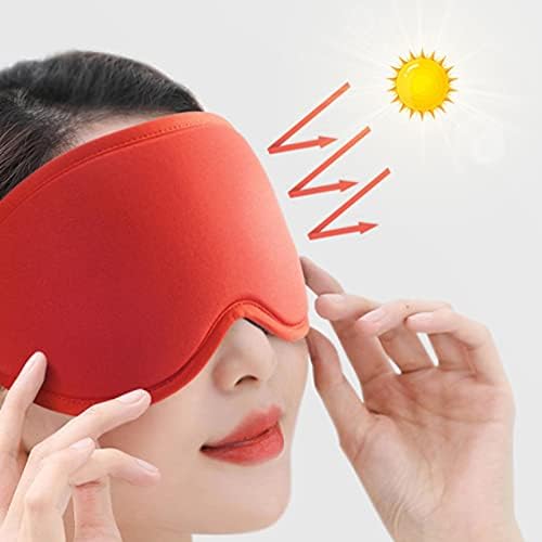 Спиење маска за очи, 3Д комфорна мека маска за дишење за очите за спиење, блокирајте ја светло -сенката на очите за жени и мажи кои