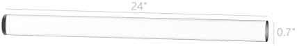 FifturedIsPlays® 18мм дијаметар x 30 Долг акрилен шипка плексиглас стап јасна луцит транспарентна шипка за даул за DIY занаети 10131-30