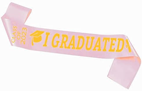 Дипломирање на соука со златни букви сатенска мека класа од 2023 година за дипломирање забави обезбедува додатоци за дипломирање