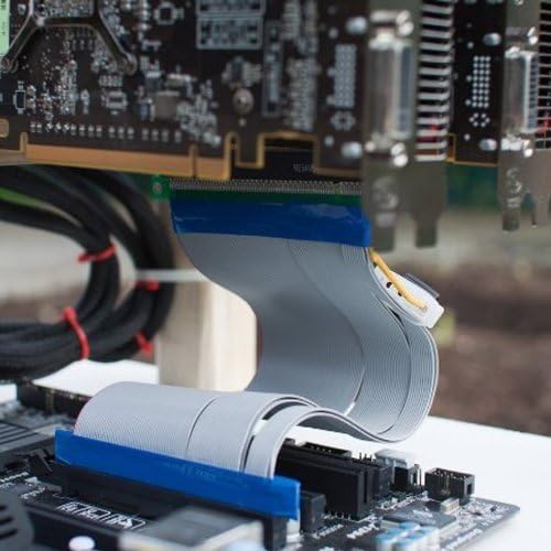 ПЦИ-Е продолжение кабел Sinloon PCIe 16x до 16x Флексибилен GPU Riser Adapter картичка Extender Cable за Ethereum Mining Eth L