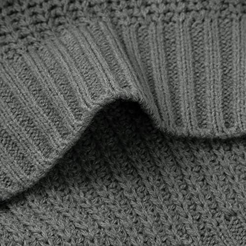 Женски џемпери од женски теринг со долги ракави кабел плетени џемпери Меки скокач лабава случајна скокачка дремки на врвови