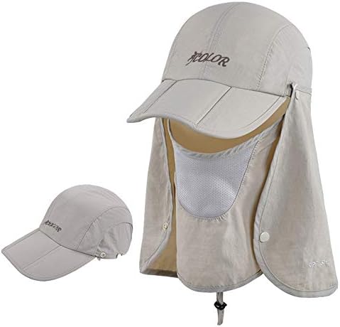 Иколор преклопувачки риболов капа Сонце капа за мажи, UPF50+ заштита од сонце за бејзбол голф коњчиња од коњчиња